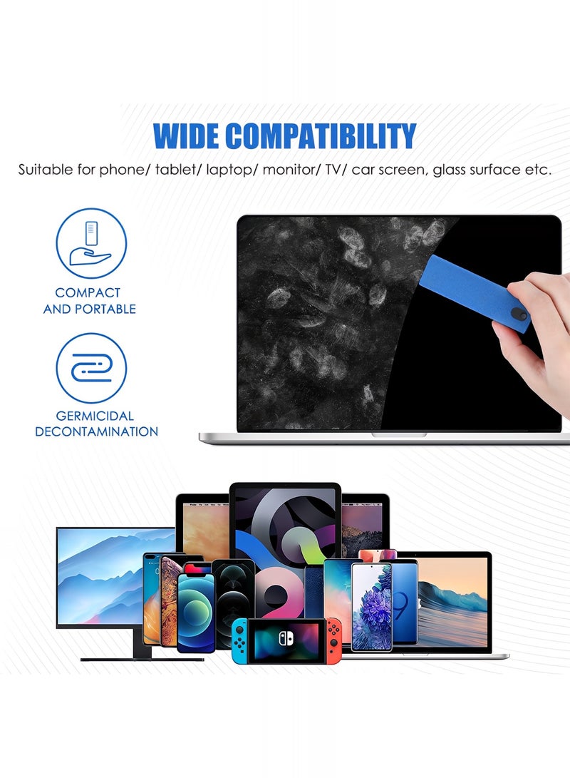 Taimi 2-Pcs All-in-One Touchscreen Cleaner, Spray and Built-in Microfiber Cloth with Clear Protective Case, Screen Cleaner for All Phones, Laptop and Tablet - Blue  - Image 5