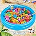 Doloowee Magnetic Fishing Game Bath Pool Toys for Toddlers 3548pcs Fishing Toys Game Floating Fish Magnet Pole Rod Net Education Teaching and Learning for Kids Age 36 48 - Image 4