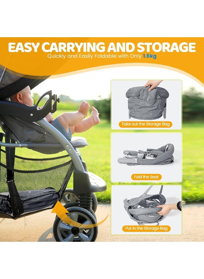 Orzbow Hook On High Chair, Folding Portable Baby Table Chair Booster Seat - Image 3