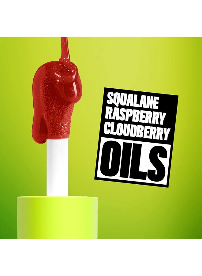 ماكس فاين زيت شفاه رأس فرشاة كبير ، فائق الترطيب والتغذية ، زيت توهج شفاه لامع ناعم ولامع ، ملمع شفاه ملون لامع ونباتي ، تركيبة غير لزجة - Image 3