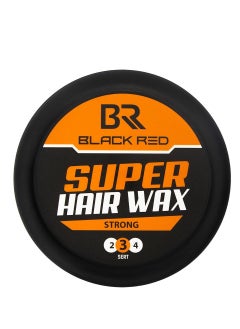 Black Red Strong Hold Hair Styling Wax Orange 150ml  - Image 1