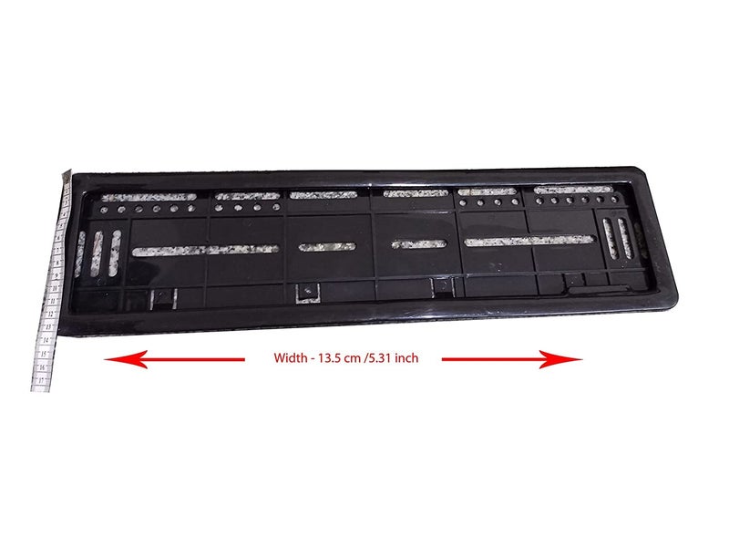 Vadda Car Number Plate Frame Set of Two (Front and Back) | Car Number Plate Frame (Black) - Image 5