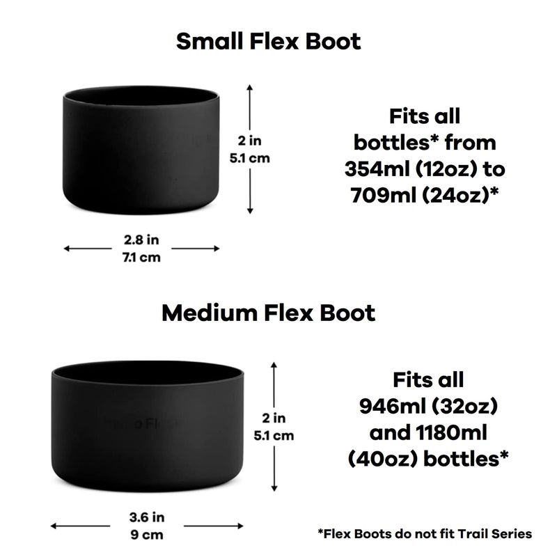 Hydro Flask Flex Boot - Accessory Silicone Water Bottle Protector - Dishwasher Safe, BPA-Free, Non-Toxic, Medium - Image 3