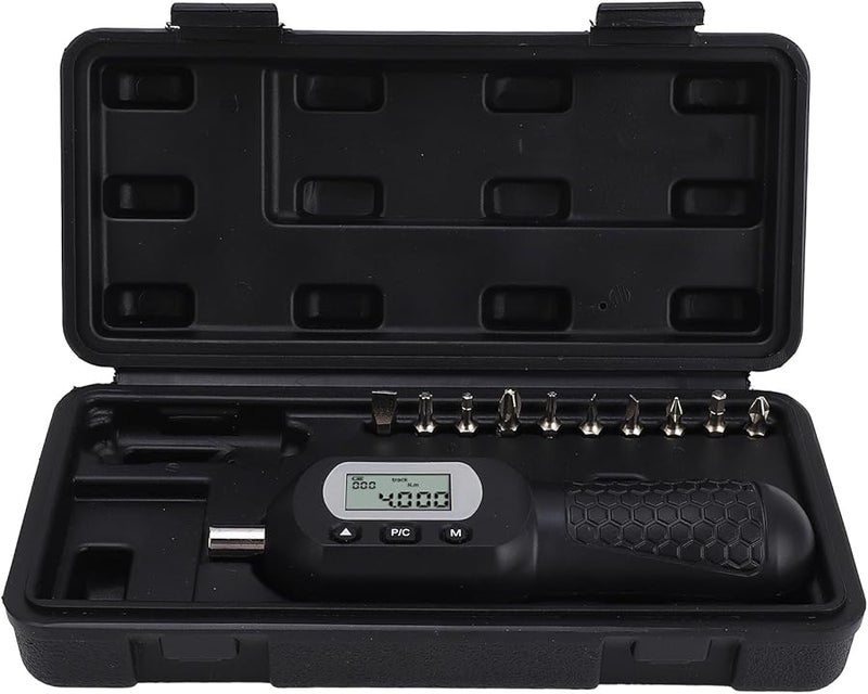 مفك براغي رقمي عزم الدوران من 0.4 إلى 4 نيوتن متر قابل للتعديل بشاشة LCD مضاءة و 10 بت - Image 1