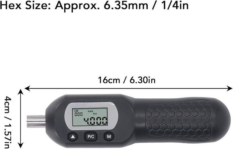 مفك براغي رقمي عزم الدوران من 0.4 إلى 4 نيوتن متر قابل للتعديل بشاشة LCD مضاءة و 10 بت - Image 3