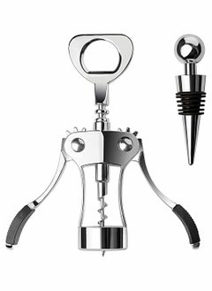 KASTWAVE Upgrade Wing Corkscrew Opener with Stopper, Waiters Corkscrew Cork And Cap Bottles Opener Remover, All Holiday Gift Choice  - Image 1