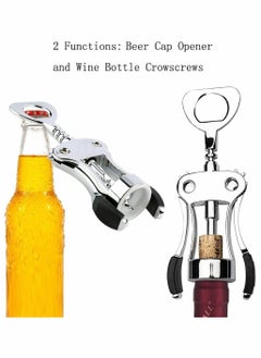 KASTWAVE Upgrade Wing Corkscrew Opener with Stopper, Waiters Corkscrew Cork And Cap Bottles Opener Remover, All Holiday Gift Choice  - Image 4