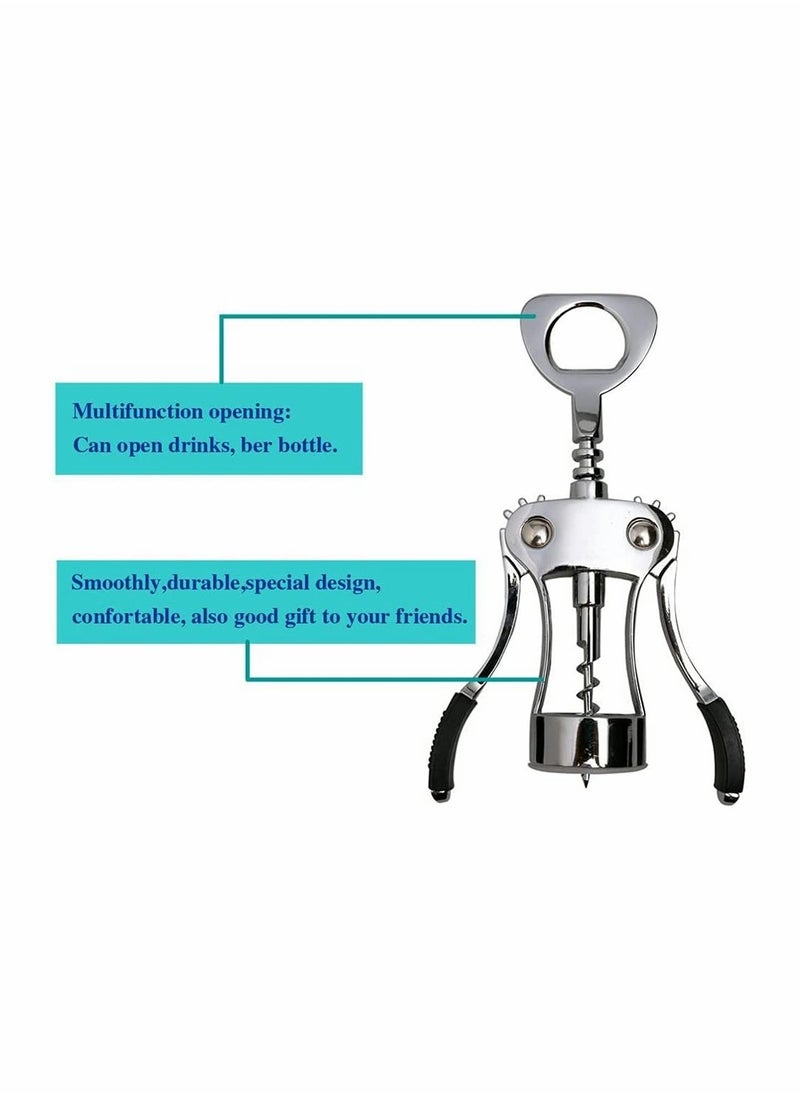 KASTWAVE - Upgrade Wing Corkscrew Opener with Stopper, Waiters Corkscrew Cork And Cap Bottles Opener Remover, All Holiday Gift Choice - Image 1