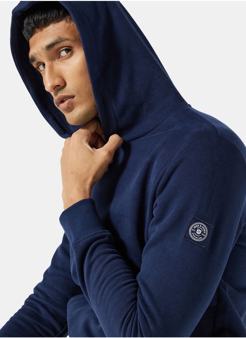 JACK & JONES - Premium Logo Regular Fit Hoodie - Image 1