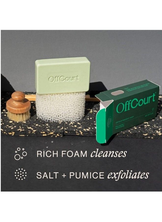 OffCourt Exfoliating Body Soap Deep Cleansing And Best Exfoliating Soap For Men And Women. Nondrying Bar And Medium Strength Fresh Fig Leaves Scent. For All Skin Types (5Oz 1 Pack)  - Image 4