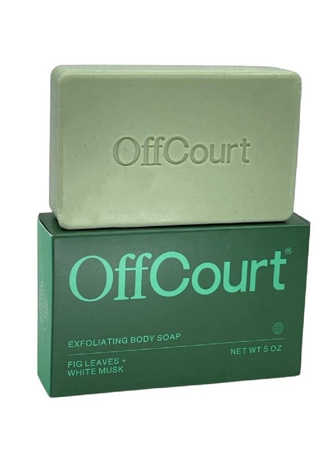 OffCourt Exfoliating Body Soap Deep Cleansing And Best Exfoliating Soap For Men And Women. Nondrying Bar And Medium Strength Fresh Fig Leaves Scent. For All Skin Types (5Oz 1 Pack)  - Image 2