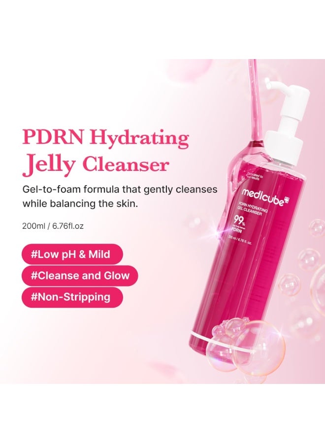 ميديكيوب غسول الوجه اليومي المهدئ من نوع PDRN الجل إلى رغوة | مناسب لجميع أنواع البشرة | منخفض الأس الهيدروجيني مع ترطيب | يحتوي على PDRN، الكولاجين و LHA | رعاية لمسام ناعمة وبشرة مشرقة متوازنة | العناية بالبشرة الكورية | 200 مل - Image 2