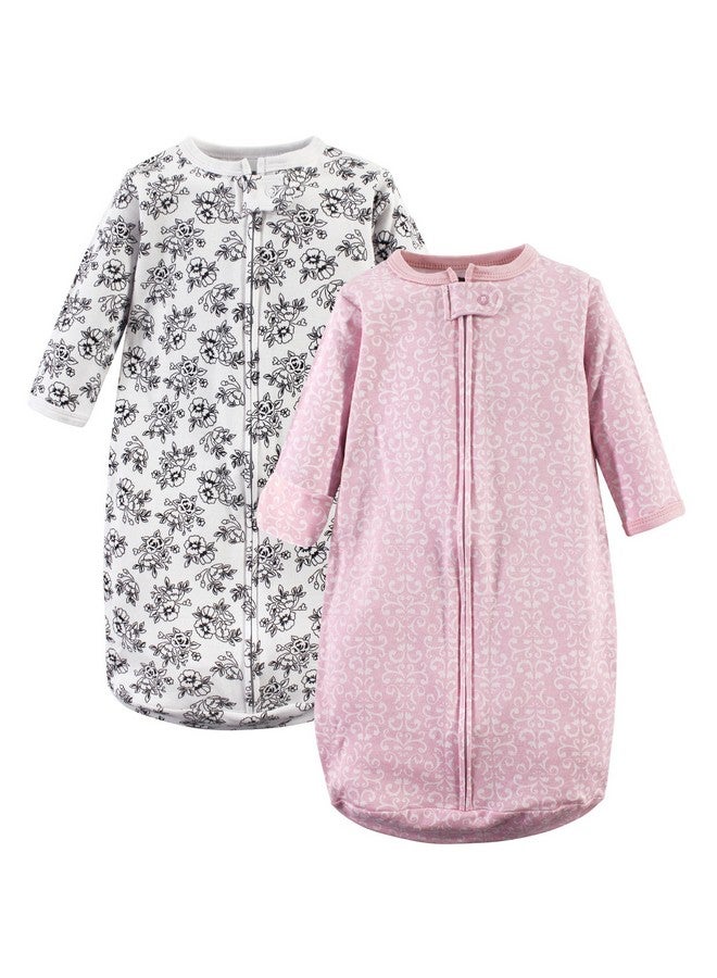 Hudson Baby Unisex Baby Cotton Long-Sleeve Wearable Sleeping Bag, Sack, Blanket, Toile, 0-3 Months