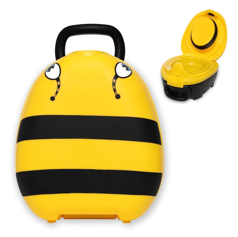 My Carry Potty - Bumble Bee Travel Potty, Award-Winning Portable Toddler Toilet Seat for Kids to Take Everywhere - Image 1