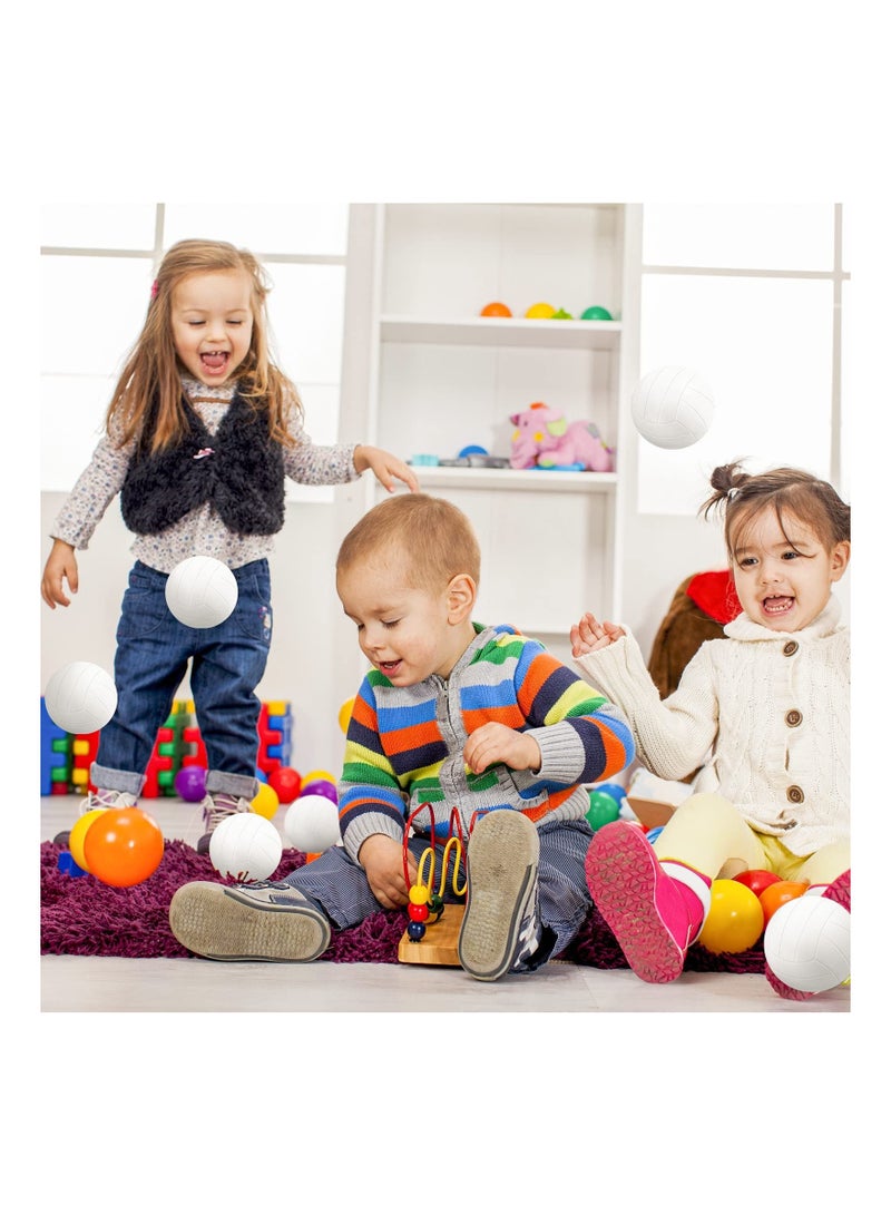 XiuWoo 24 Pieces Mini Volleyball Stress Balls, White Ball Sports Foam Tiny for Relief, Party Favor Toys, Games, School Carnival Reward(2.36 In White) - Image 5