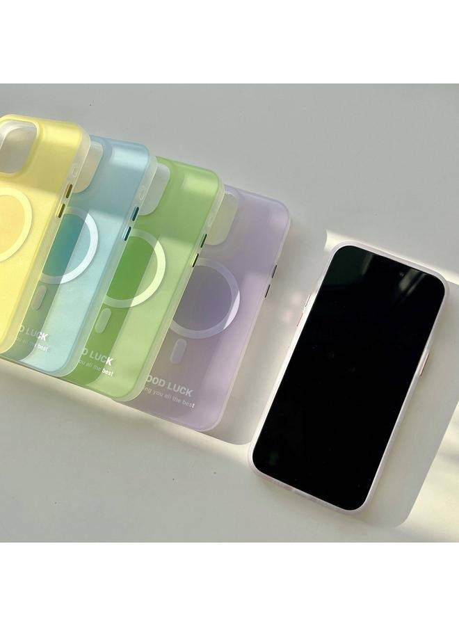 اس-توب جراب لهاتف iPhone 13 Pro Max، جراب هاتف MagSafe مزدوج الطبقات بلون الماكارون IMD غير اللامع - Image 3