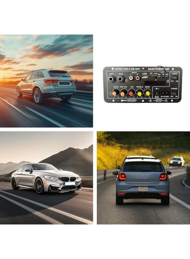 Amp Board Wireless Display Card Slot USB Decoding Amplifier Car Audio Home Sound System - Image 5