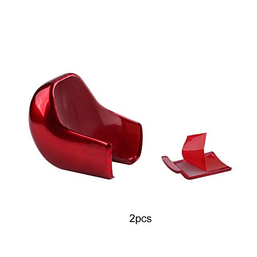 Thenice for 10th Gen Civic Gear Shifting Knob Cover CVT Automatic Transmission Lever Trim Interior Accessories Compatible with Honda Civic 2021 2020 2019 2018 2017 2016 -Red - Image 3