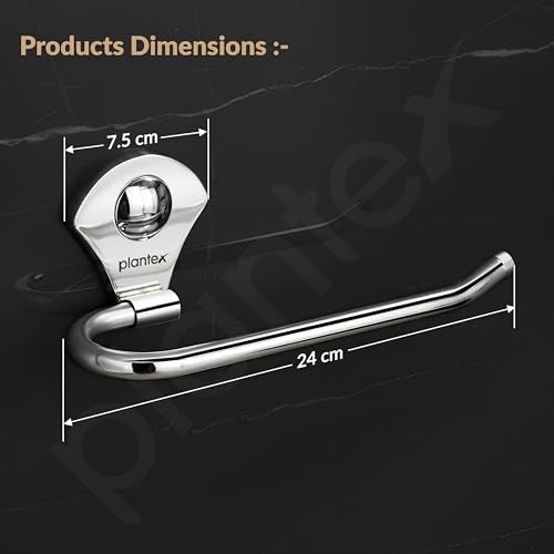 Plantex Royal Stainless Steel Napkin Holder for Wash Basin/Towel Ring/Napkin Holder/Bathroom Accessories (Chrome) - Image 4
