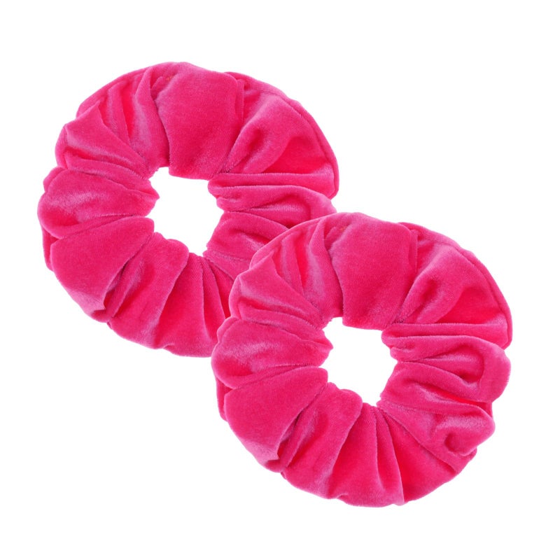 PIDOUDOU 2 Pcs Hotpink Large Size Scrunchies for Women Hair Elastic Bands - Image 2
