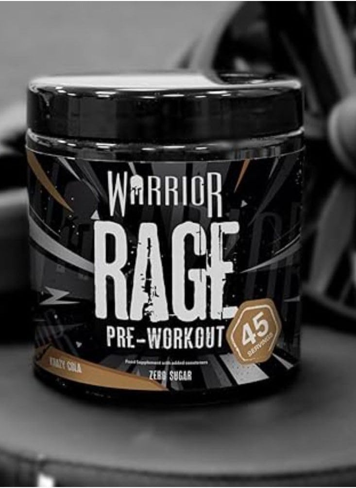 Warrior - Warrior Rage Pre Workout Powder 392g - High Caffeine Energy & Focus - 45 Servings - Krazy Cola | Warrior Supplements - Image 1