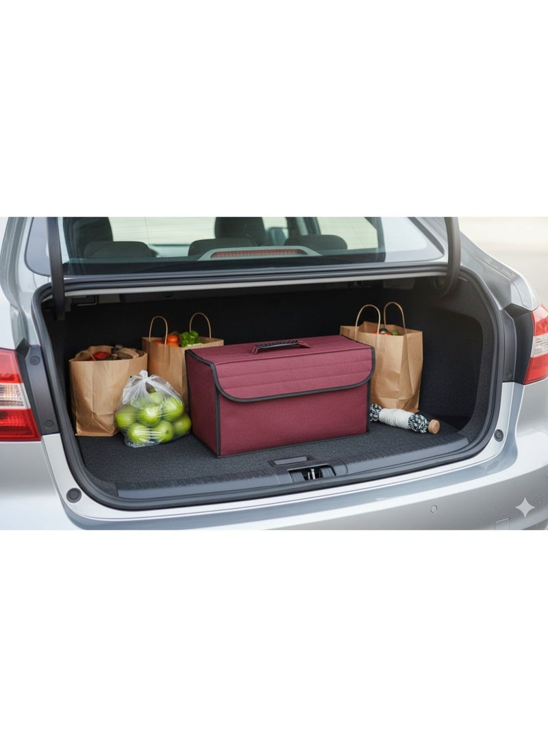 منظم شنطه سياره قماش لون نبيتي - Image 1