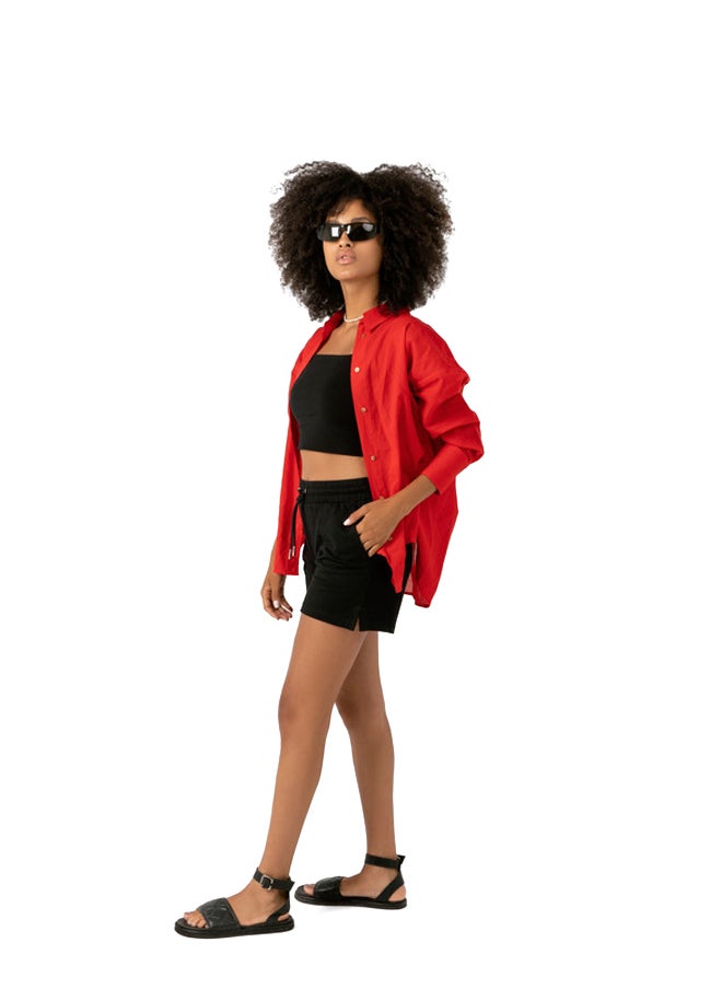 Marco Bergamo - Button Front Plain Blouse - Image 1