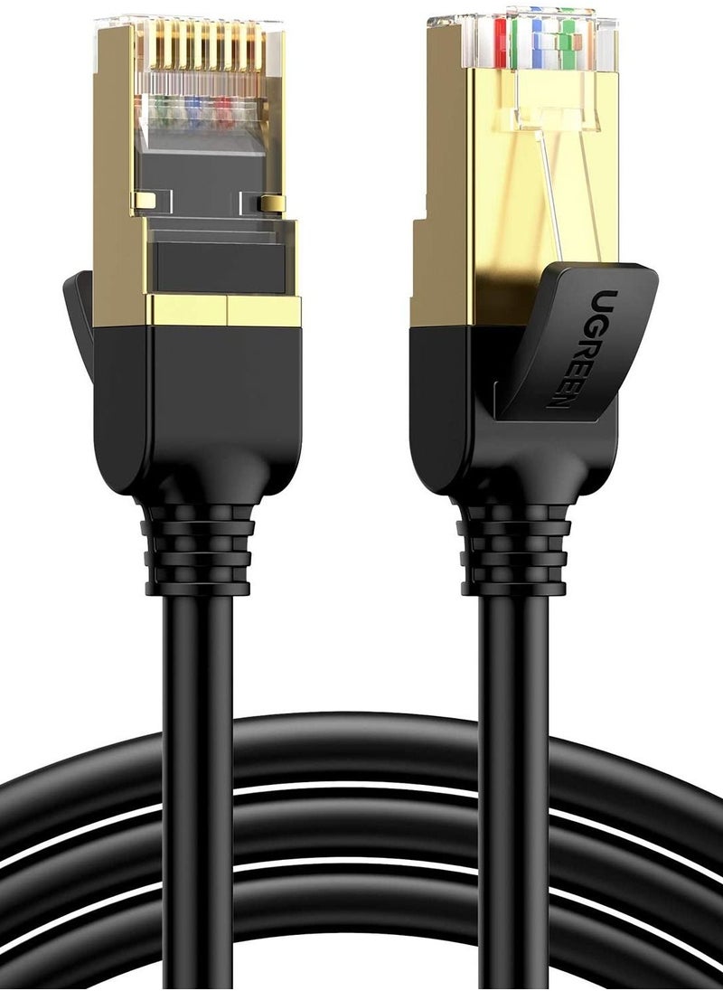 UGREEN Ethernet Cable Cat7 Network Round Cord 10 Gigabit RJ45 Lan Cable 28AWG Internet 600Mhz Wire Shielded Compatible for PC Laptop Router Modem Mac Switch PS5 PS4 Smart TV Patch Panel Printer(30M)