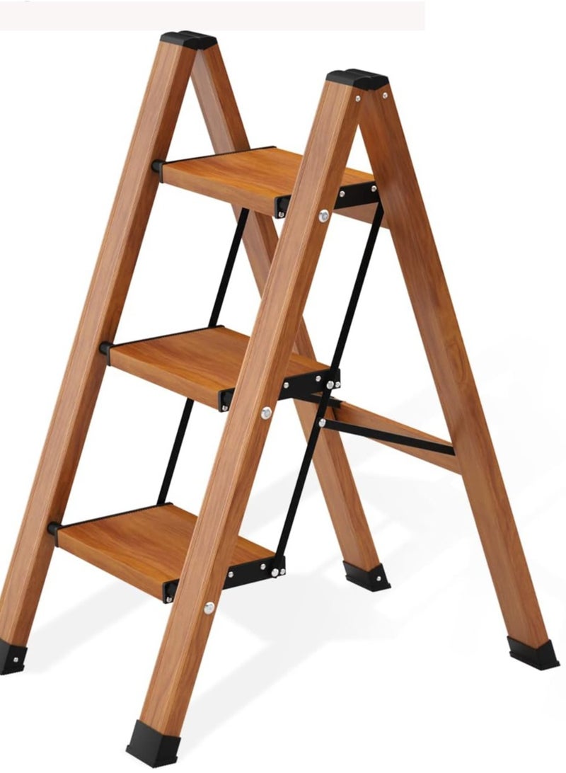 3-Step Folding Ladder – Anti-Slip Wide Steps, Lightweight Steel Frame, Indoor & Outdoor Use  - Image 1