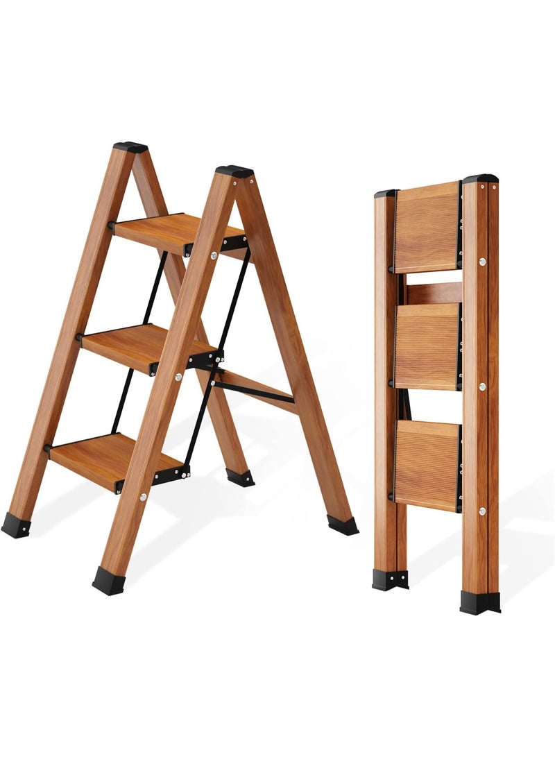 3-Step Folding Ladder – Anti-Slip Wide Steps, Lightweight Steel Frame, Indoor & Outdoor Use  - Image 5