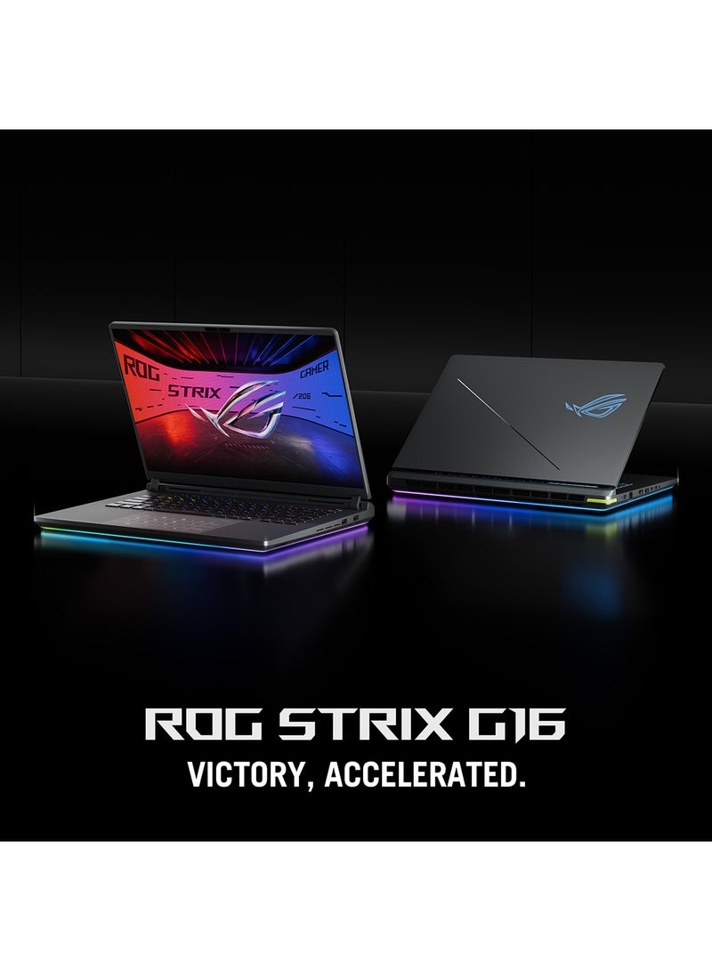 أسوس لابتوب ROG Strix G16 للألعاب (2025) بشاشة FHD مقاس 14 بوصة، مع معالج Core i7 14650HX/ذاكرة RAM سعة 16 جيجابايت/قرص SSD سعة 1 تيرابايت/بطاقة رسومات NVIDIA GeForce RTX 5050 سعة 8 جيجابايت/نظام Windows 11 Home باللون الرمادي الإنجليزي Eclipse - Image 2