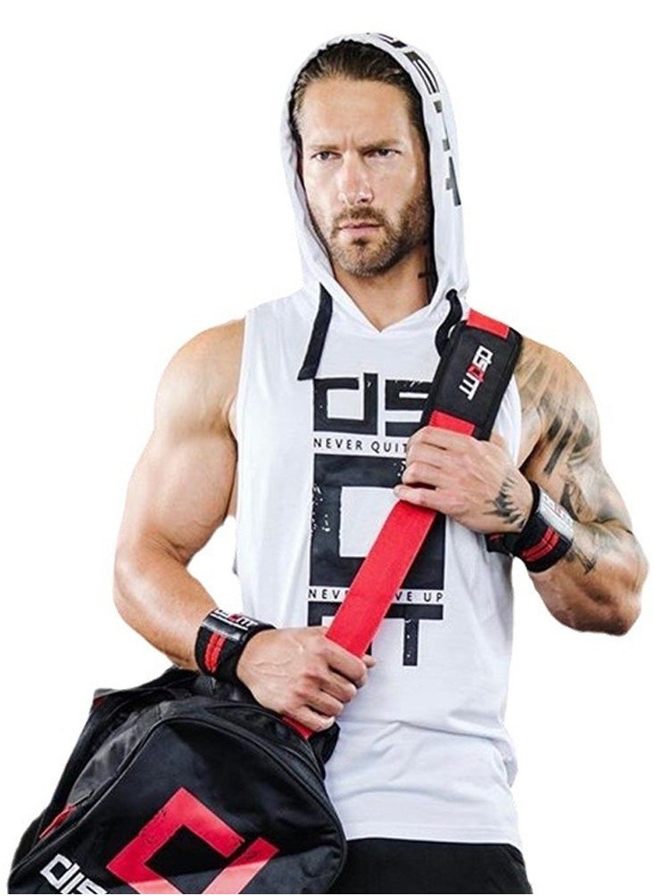Al Aoyama Men's Workout Hooded Tank Tops Sports Training Sleeveless Gym  - Image 2