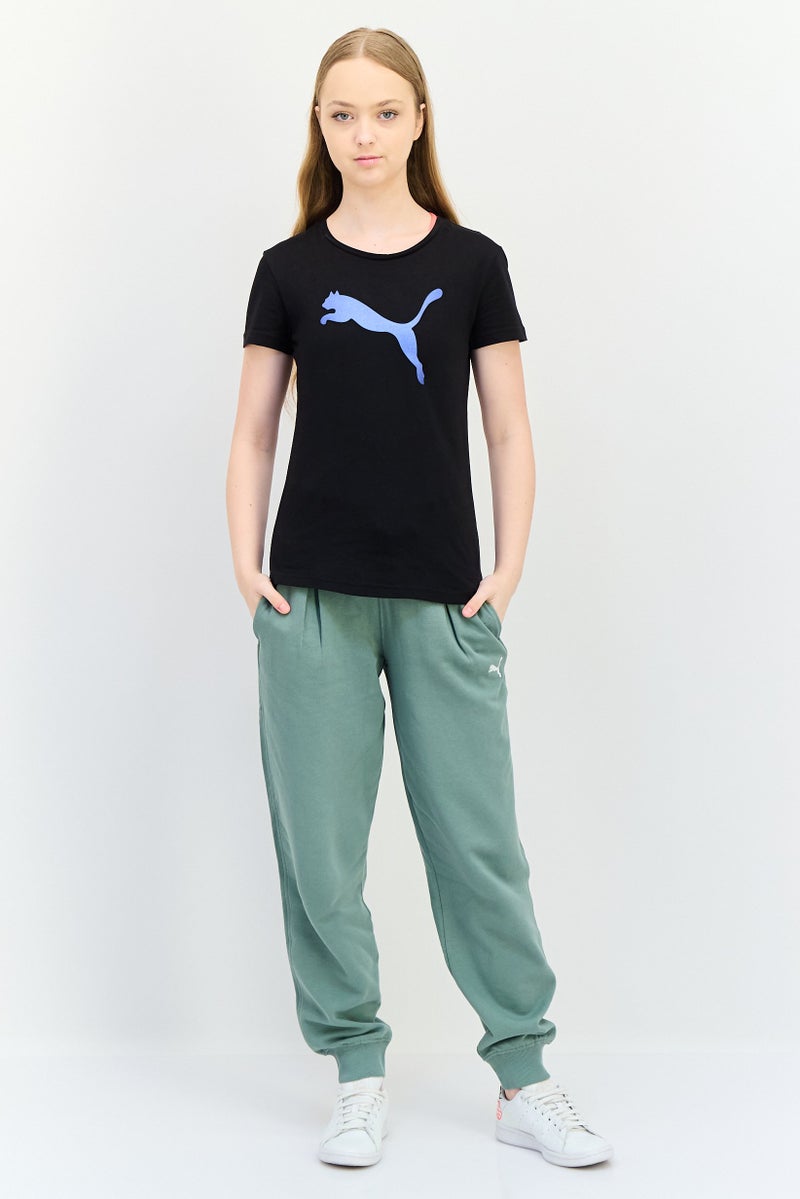 PUMA Women Regular Fit Short Sleeve Training T-shirt, Black - Image 3