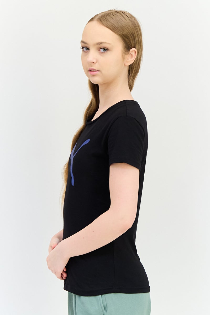 PUMA Women Regular Fit Short Sleeve Training T-shirt, Black - Image 4