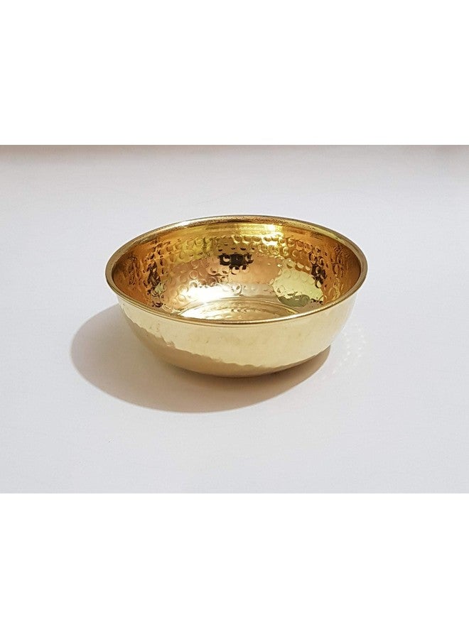 Pure Source India Brass Bowl Set of 4 Pcs, 4.5 Inch Size, 100% Pure Brass Bowl Hand Made (Set of 4 Pcs) - Image 4