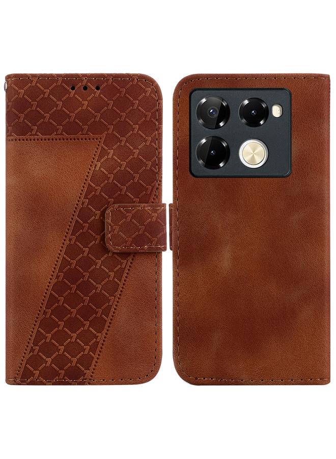 زبون جراب لهاتف Infinix Note 40 Pro 4G / 5G جراب هاتف جلدي منقوش على شكل سبعة أشكال - Image 1