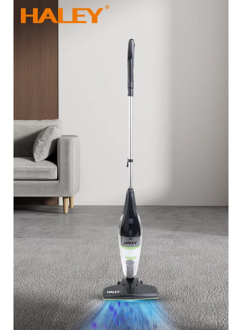 Haley مكنسة كهربائية ذكية محمولة بقوة 600 وات مزودة بعصا شحن وممسحة رطبة ذاتية التنظيف وكنس جاف بدون كيس، ميزات منزلية - Image 3