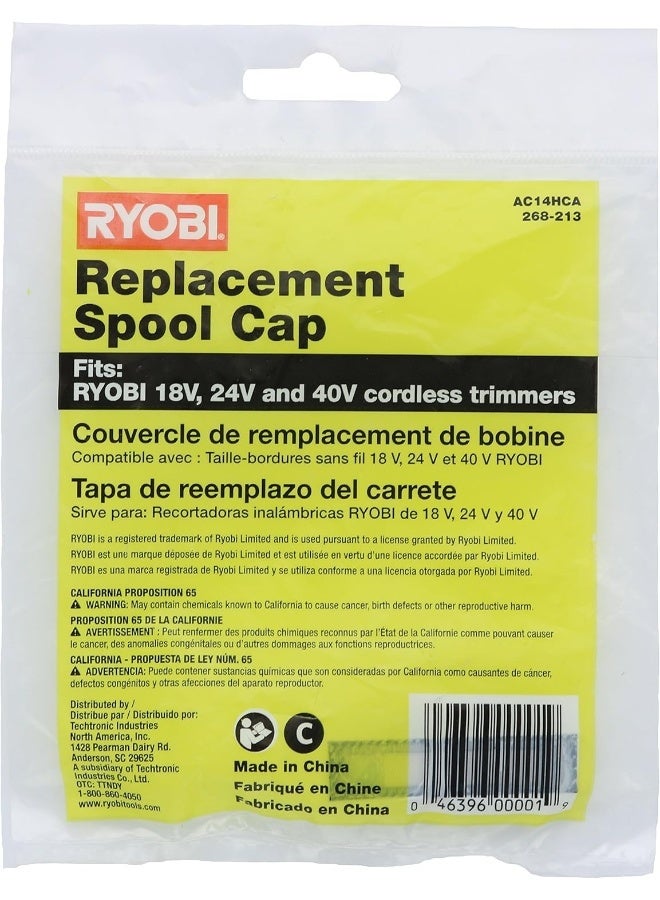 Ryobi Ac14Hca Genuine Oem One+ Replacement Spool Cap For One+ 18V, 24V, 40V Cordless Trimmers  - Image 5