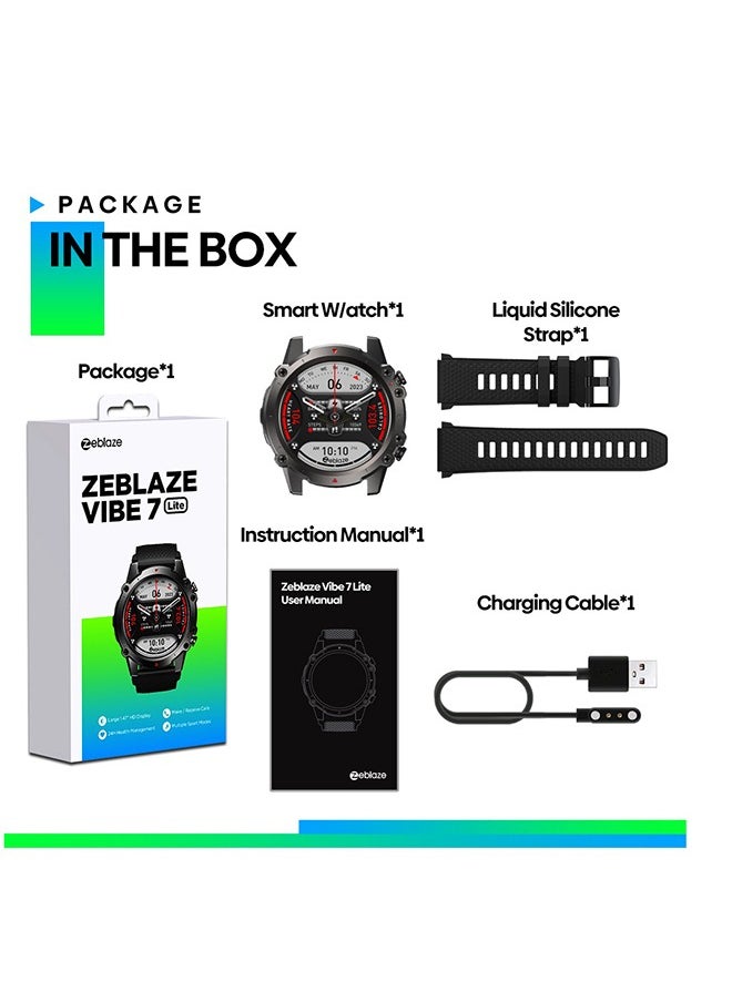Zeblaze - Smart Watch 280mAh Smart Watches for Men Smartwatch Bluetooth Make/Answer Calls Fitness Modes and Sleep Modes Multi-app Message Reminder Multi Language - Image 1