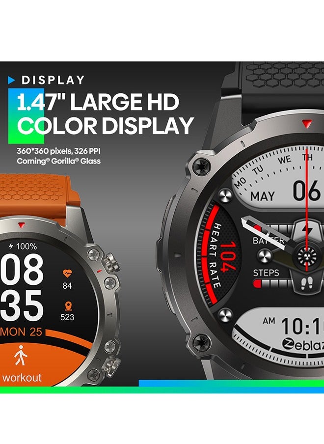 Zeblaze - Smart Watch 280mAh Smart Watches for Men Smartwatch Bluetooth Make/Answer Calls Fitness Modes and Sleep Modes Multi-app Message Reminder Multi Language - Image 1