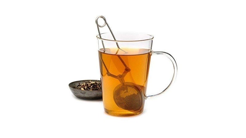 MSA Stainless Steel Green Tea Leaves Herb Mesh Ball Infuser Filter Clip Squeeze Strainer - Image 3