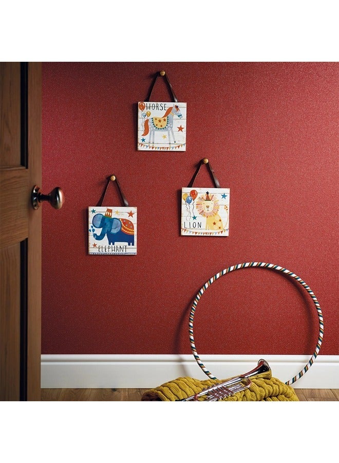 JAMEEL IMAGINE FUN - Vibrant Red Glitter Textured Wallpaper - Solid Color Design for Bold Interiors  - Image 3