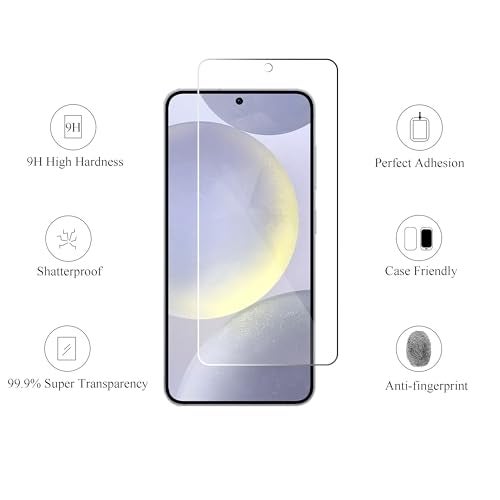 Ailun Screen Protector for Galaxy S24+ / S24 Plus [6.7 Inch] 3Pack + 3Pack Camera Lens Tempered Glass Fingerprint Unlock 0.25mm Anti-Scratch Case Friendly Clear - HD - Image 2