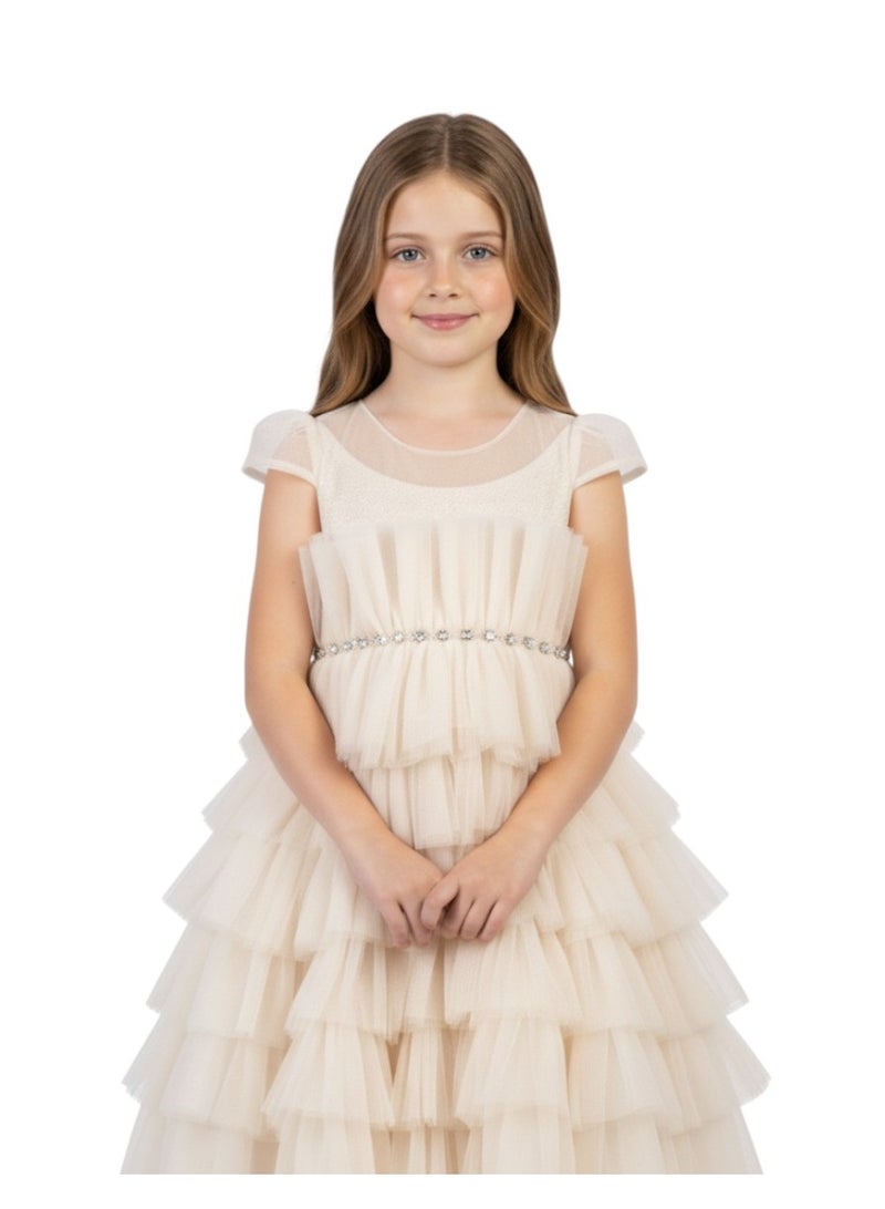 D'Daniela Tiered Tulle Dress - Image 2