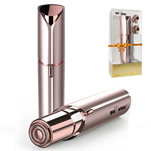 gurelax Facial Hair Remover for Women, Painless Hair Removal Device(with 2 x Replacement Heads) -Best Touch Face Shaver for Mother/Wife/Girlfriend, Electric Razors for Upper Lip, Chin - Image 1
