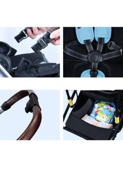 umbrella 4 In 1 X9 Street Baby Stroller And Rocking Car Chair Black  - Image 5