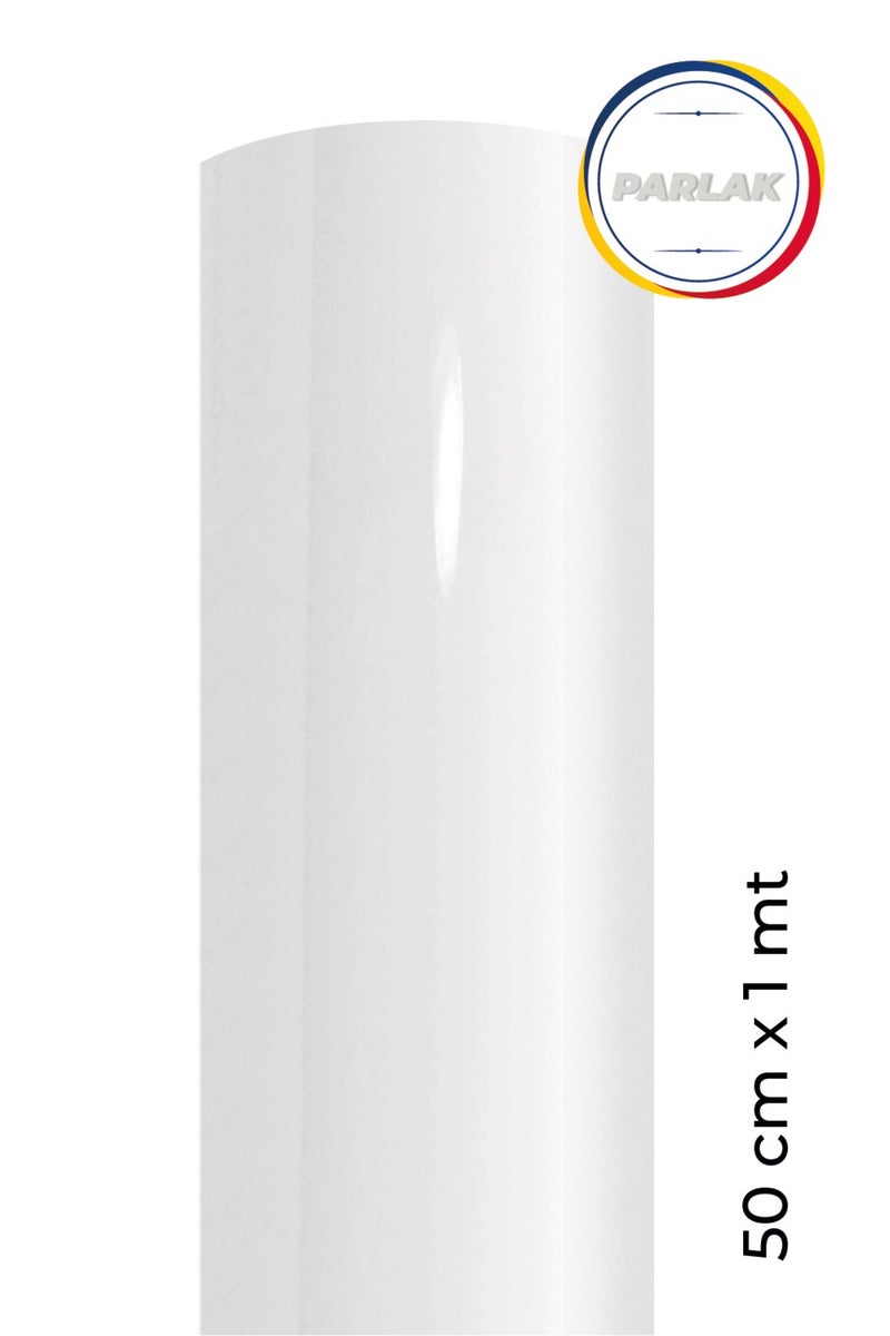 Ecce Glossy White Adhesive Foil 50 cm x 1 m  - Image 2