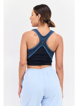 Reebok Women Sportswear Fit Outdoor Sports Bra, Slate Blue  - Image 3