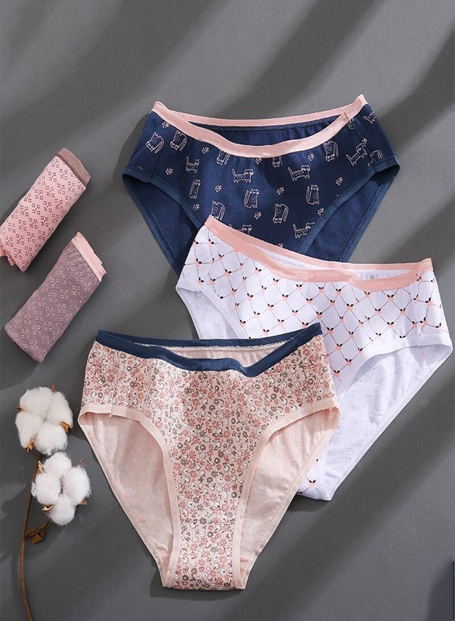 دايس ملابس داخلية بيكيني نسائية أنيقة مكونة من 5 قطع من القطن - Image 3