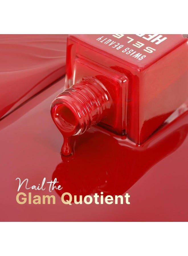 Swiss Beauty Select Here to Stay Nail Enamel with High gloss finish | Waterproof & Long-Lasting | Non - stain chip resistant | Shade- Spicy Cherry, 12ml | - Image 3